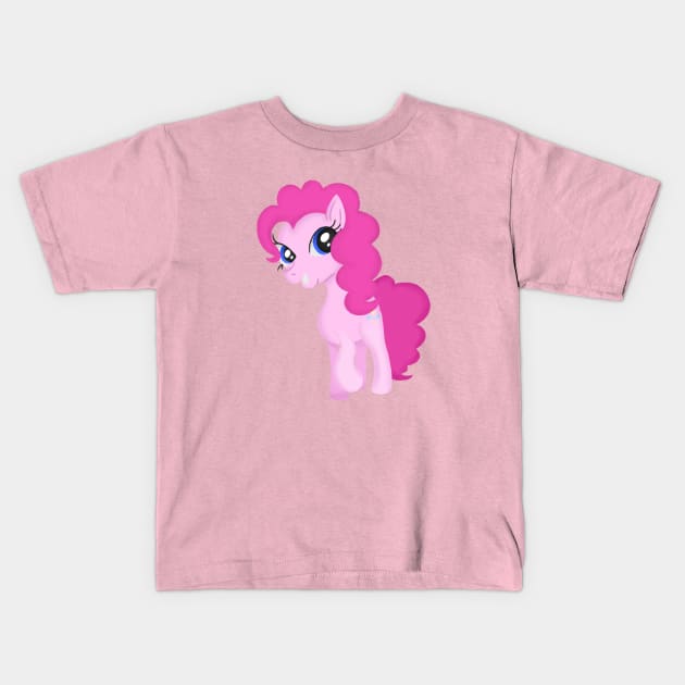 Pinkie Pie Kids T-Shirt by zacksmithart